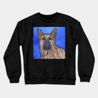 German Shepherd Abstract Crewneck Sweatshirt